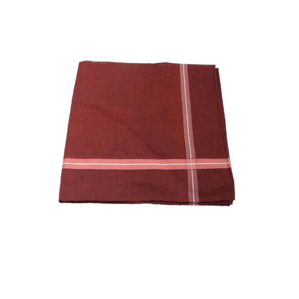Oak Hall Mens Cotton Chevron Print Handkerchief Red